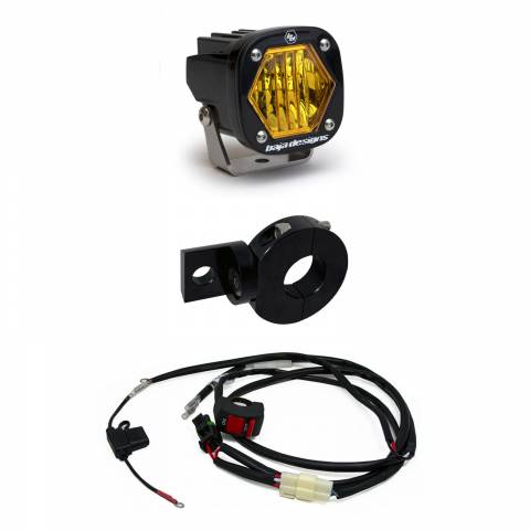 Baja Designs Electric Start Pit Bike S1 Auxiliary Amber Light Kit - Universal